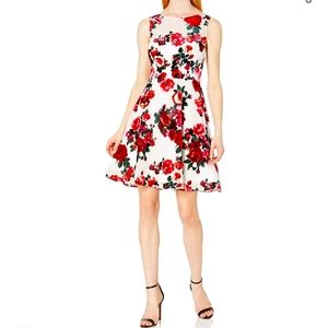 Betsy Johnson White Flower Dress